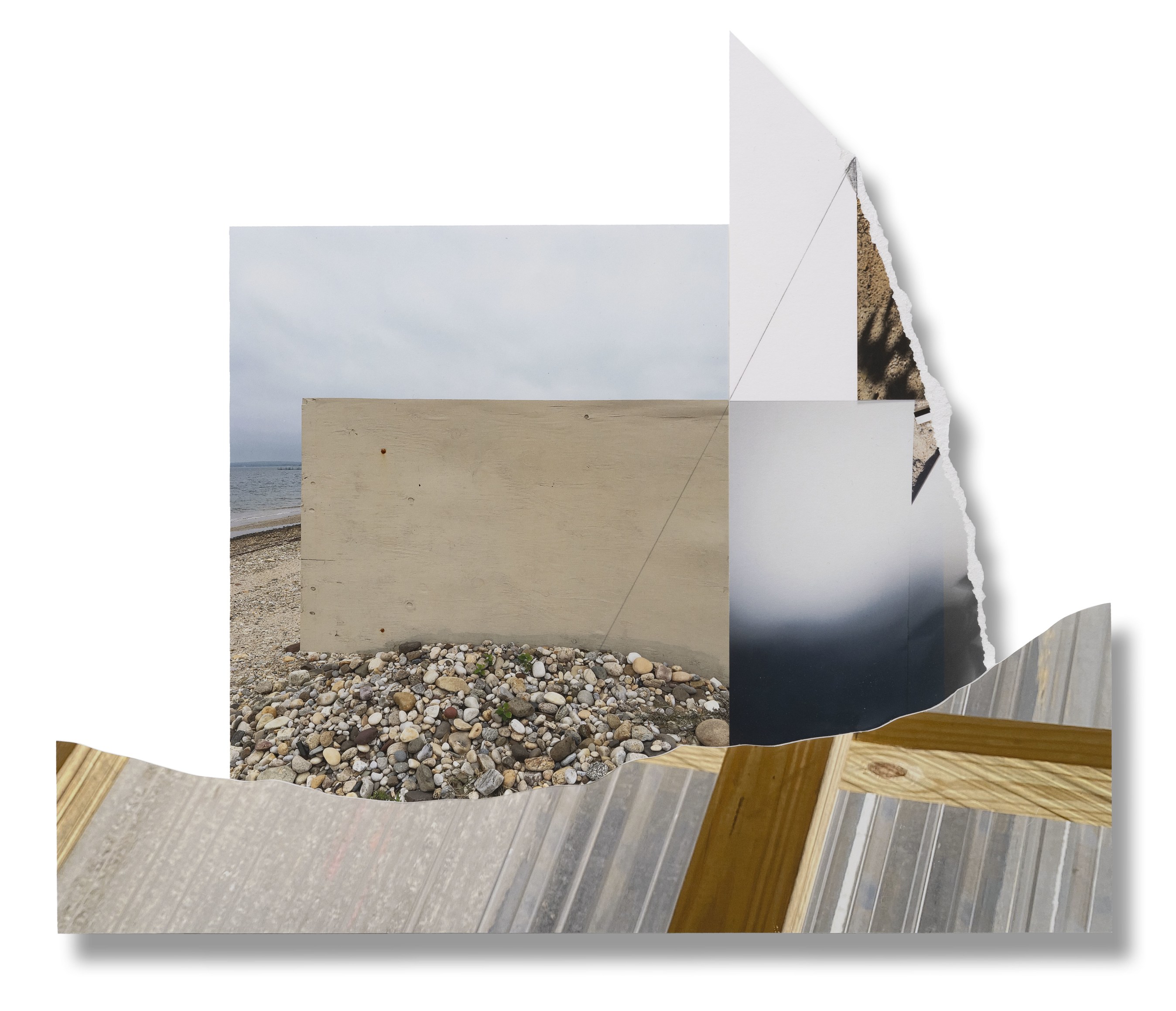 Sandi Haber Fifield,&nbsp;TYO23_443, 2023, from the series&nbsp;The Thing in Front of You.&nbsp;Unique photo-based 3-D collaged object with plexiglass and graphite, 14 x 16 inches.