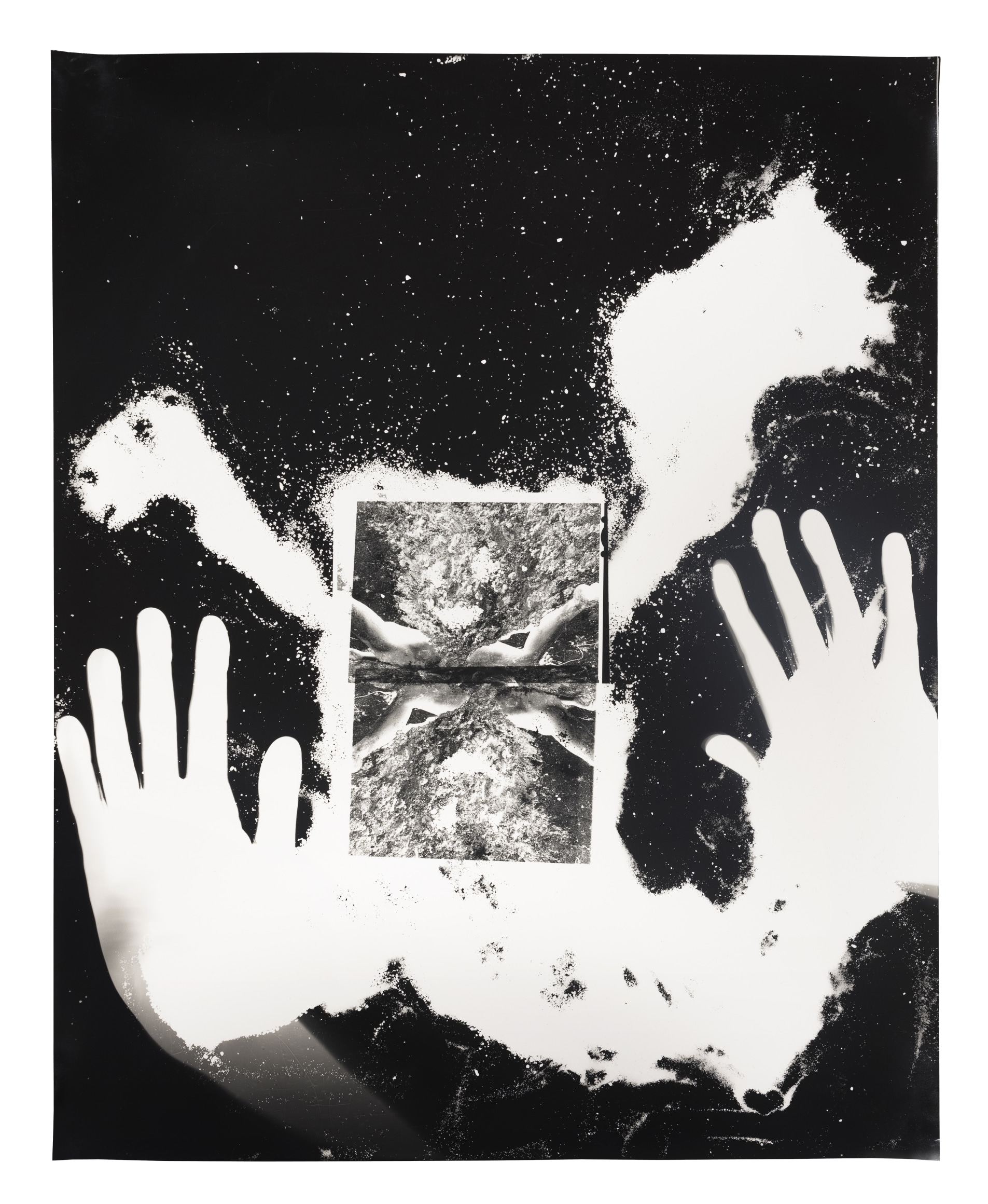 Jenny Calivas, Beginner (As Diatom Scuzz) #1, 2021. Gelatin silver print, 20 x 16 inches.