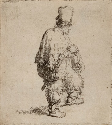 A Standing Hurdy-Gurdy Player (Polander Standing with Arms Folded)