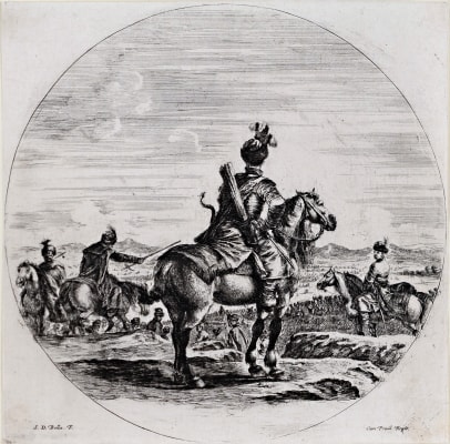 A Polish Horseman Seen From the Back