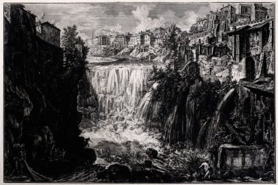 Veduta della Cascata di Tivoli; The Waterfall at Tivoli