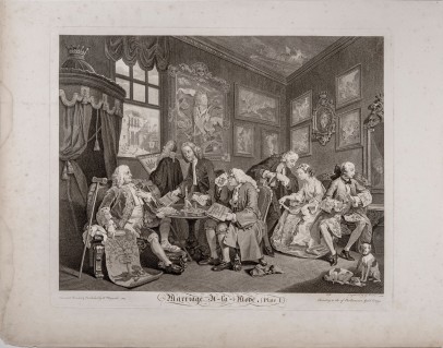 Marriage à la Mode, the complete set of six etchings and engravings