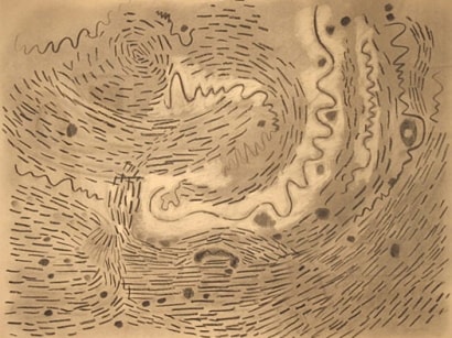An untitled work by Lee Mullican