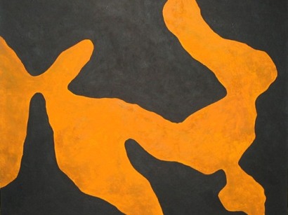 An untitled painting by Tony Smith.