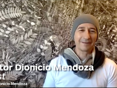 BUSCANDO FUTURO/FINDING FUTURE: ARTIST HECTOR DIONICIO MENDOZA IN CONVERSATION WITH ASSOCIATE PROFESSOR OF LATINA/O STUDIES DAVID HERNANDEZ