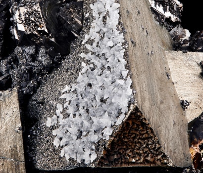 Fine mineral detail photograph of Tetrahedrite for wilensky exquisite minerals habits exhibition.