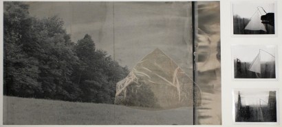 John Wood - Landscape with Silk House, 1974 Photo collage | Bruce Silverstein Gallery