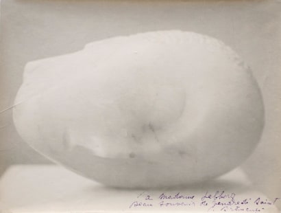 Constantin Brancusi - La Muse Endormie II, 1920 Gelatin silver print | Bruce Silverstein Gallery