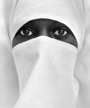 Chester Higgins -  A Young Muslim Woman in Brooklyn, 1990  | Bruce Silverstein Gallery