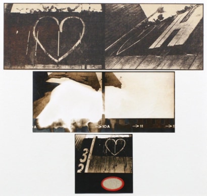 John Wood - Heart, 1970 Thermafax and Kodalith mounted to board | Bruce Silverstein Gallery