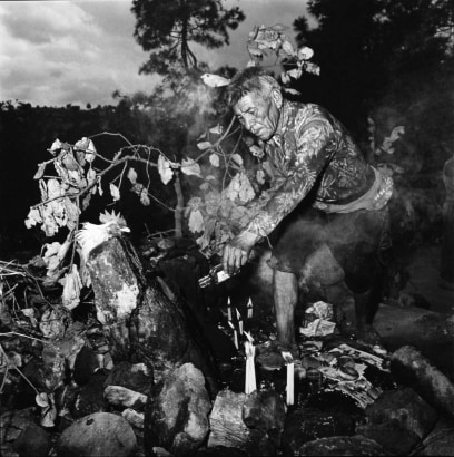 Rosalind Fox Solomon - Shaman, Chichicastena, Guatemala, 1979 Gelatin silver print, printed 1983 | Bruce Silverstein Gallery