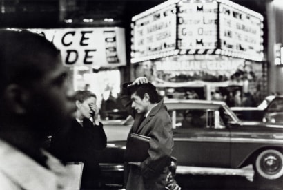 Frank Paulin - You Forgot the Tickets?!, Times Square, New York City, 1956 Gelatin silver print mounted to board, printed later | Bruce Silverstein Gallery