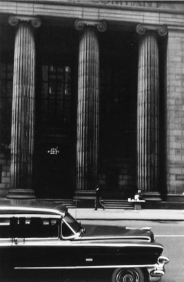 Frank Paulin - Bank on Wall Street, New York City, 1957 Gelatin silver exhibition print mounted to board, printed c. 1957 | Bruce Silverstein Gallery