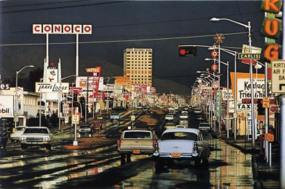 Ernst Haas -  Route 66, Albuquerque, New Mexico,&nbsp;1969  | Bruce Silverstein Gallery