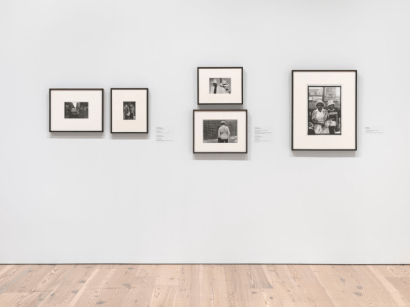 Installation view of&nbsp;Working Together: The Photographers of the Kamoinge Workshop&nbsp;(Whitney Museum of American Art, New York, November 21, 2020&ndash;March 28, 2021). From left to right, top to bottom: Al Fennar,&nbsp;Caddy, 1965; Anthony Barboza,&nbsp;NYC, c. 1970s; Shawn Walker,&nbsp;Easter Sunday, Harlem (125th Street), 1972; Anthony Barboza,&nbsp;NYC, c. 1970s; Ming Smith,&nbsp;Amen Corner Sisters, Harlem, NY, c. 1976. Photograph by Ron Amstutz