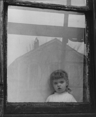 Marvin E. Newman -  Untitled (Girl in Window), 1951  | Bruce Silverstein Gallery