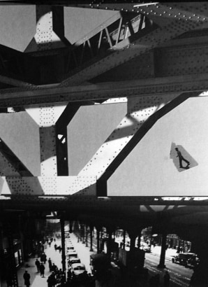 Barbara Morgan - Third Avenue El, 1936-79 Photogram mounted to board, printed 1936-79&nbsp; | Bruce Silverstein Gallery