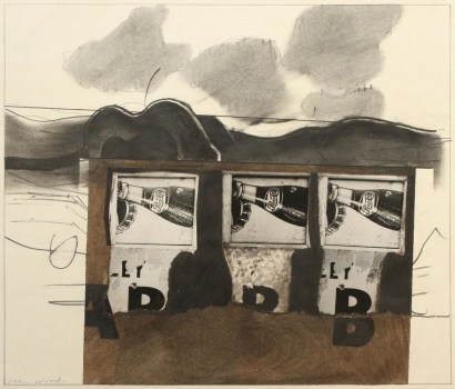John Wood - Pepsi x3, 1966 Photo collage, graphite drawing | Bruce Silverstein Gallery