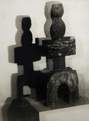 Constantin Br&acirc;ncuşi - Architectural Project, c. 1923. Gelatin silver print, printed c. 1923 ; Bruce Silverstein Gallery