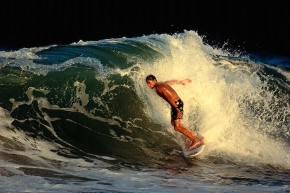 Walter Iooss, Jr. -  Kelly Slater, Melbourne Beach, FL, 1990  | Bruce Silverstein Gallery