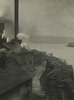 E. O. Hopp&eacute; -  Lumber Yard, Seattle, Washington, 1926  | Bruce Silverstein Gallery