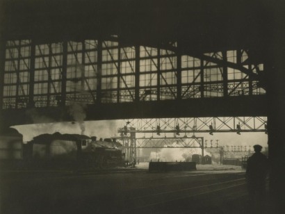 E. O. Hopp&eacute; -  R. R. Station, Boston, Massachussetts, 1926  | Bruce Silverstein Gallery