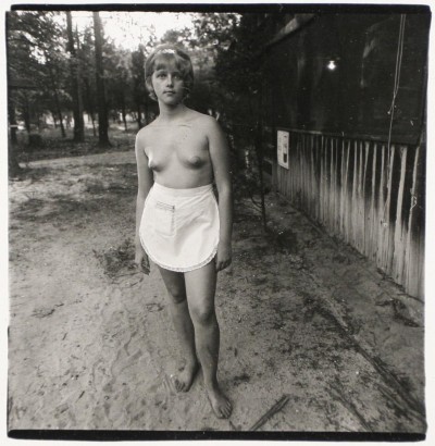Diane Arbus - Waitress, Nudist Camp, N.J., 1963 Gelatin silver print | Bruce Silverstein Gallery