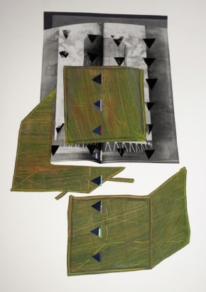 John Wood - Cooling Tower: With What Will We Store Our Waste, 1991 Collage | Bruce Silverstein Gallery