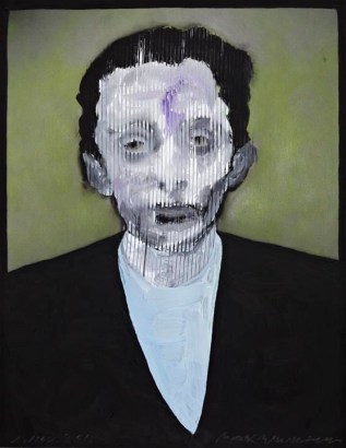 Max Neumann - Untitled, November 1, 2011 Oil on photograph | Bruce Silverstein Gallery