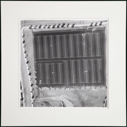 Ed Ruscha - Untitled, from&nbsp;Parking Lots, 1967-69 Gelatin silver print mounted to board | Bruce Silverstein Gallery