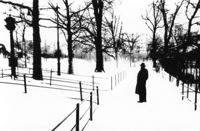 Marvin E. Newman -  Untitled (Man in Park), 1953  | Bruce Silverstein Gallery