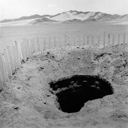 Rosalind Fox Solomon - Hole in Desert, Peru, 1982 Gelatin silver print, printed 1982 | Bruce Silverstein Gallery