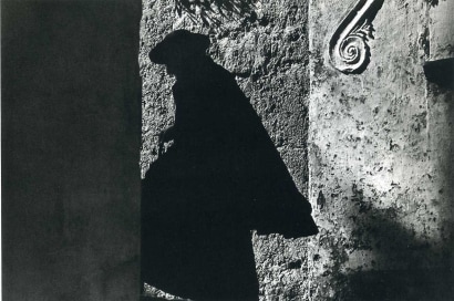 Ernst Haas -  Positano Priest, Italy, 1953  | Bruce Silverstein Gallery