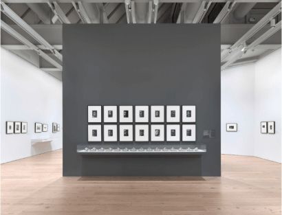 Installation view of&nbsp;Working Together: The Photographers of the Kamoinge Workshop&nbsp;(Whitney Museum of American Art, New York, November 21, 2020&ndash;March 28, 2021). Left wall, from left to right: Anthony Barboza,&nbsp;Ming Smith, NYC, 1973; Al Fennar,&nbsp;Sag Harbor, 1975; Al Fennar,&nbsp;Straight Street, 1965; Herb Robinson, Relaxing in Central Park, 1961; Herb Robinson,&nbsp;The Girls, 1969; Ming Smith,&nbsp;Sun Breeze after the Bluing, Hoboken, New Jersey, c. 1972; Ming Smith,&nbsp;Kites Inside, Columbus, Ohio, c. 1972. Middle wall, clockwise from top left: Anthony Barboza,&nbsp;Self Portrait (Anthony Barboza), 1972; Anthony Barboza,&nbsp;Adger Cowans, 1972; Anthony Barboza,&nbsp;Dan Dawson, 1972; &nbsp;Anthony Barboza,&nbsp;Louis Draper, 1972; Anthony Barboza,&nbsp;Al Fennar, 1972; Anthony Barboza,&nbsp;Ray Francis, 1972; Anthony Barboza,&nbsp;Herman Howard, 1972; Anthony Barboza,&nbsp;Calvin Wilson, 1972; Anthony Barboza,&nbsp;Shawn Walker, 1972; Anthony Barboza,&nbsp;Ming Smith, 1972; Anthony Barboza,&nbsp;Beuford Smith, 1972; Anthony Barboza,&nbsp;Herb Robinson, 1972; Anthony Barboza,&nbsp;Herbie Randall, 1972; Anthony Barboza,&nbsp;Jimmie Mannas, 1972; Vitrine: Anthony Barboza,&nbsp;Kamoinge Artists&rsquo; Book, 1972. Right wall, from left to right: C. Daniel Dawson,&nbsp;Grandma Thomas, 1968; Shawn Walker,&nbsp;Boy with Banana by the Window, Bronx, NY, 1966; Shawn Walker,&nbsp;Harlem, 117th Street, c. 1960. Photograph by Ron Amstutz
