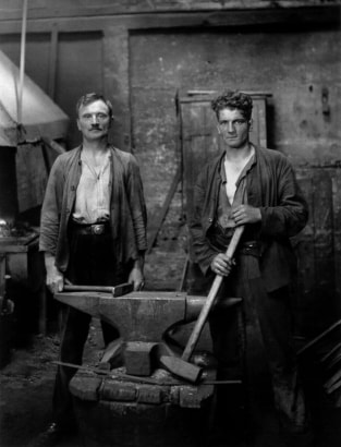 August Sander -  Blacksmiths, 1926  | Bruce Silverstein Gallery