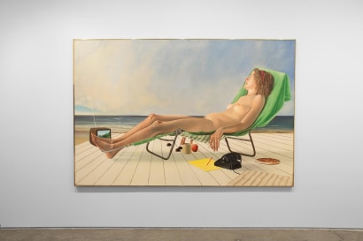 Alfred Leslie |  Casey Key (from&nbsp;The Lives of Some Women), 1983 Oil on canvas 72 x 108 inches  ; Bruce Silverstein Gallery