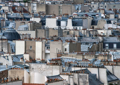 Michael Wolf - Paris Rooftops #17, 2014 Digital C-Print 48 x 68 inches ; Bruce Silverstein Gallery