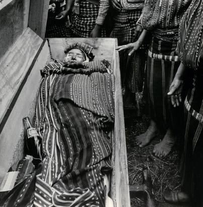 Rosalind Fox Solomon - Burial, Soloia, Guatemala, 1979 Gelatin silver print, printed 1993 | Bruce Silverstein Gallery