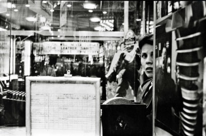 Frank Paulin - Movie Ticketseller, Times Square, 1957 Gelatin silver print | Bruce Silverstein Gallery