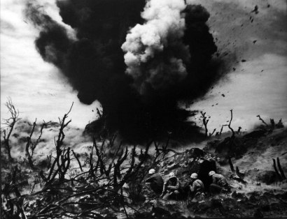 W. Eugene Smith -  World War II, Iwo Jima, Sticks and Stones, 1945  | Bruce Silverstein Gallery
