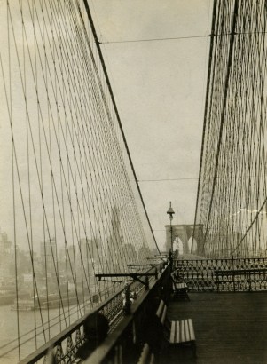 E. O. Hopp&eacute; -  View of Manhattan from the Brooklyn Bridge, 1921  | Bruce Silverstein Gallery