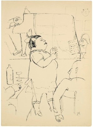 Jeanne&nbsp;Mammen -  The Fat Singer,&nbsp;c. 1935  | Bruce Silverstein Gallery