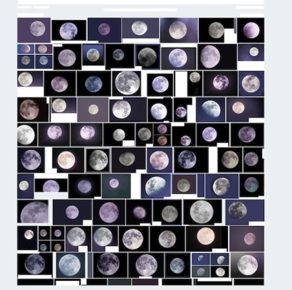 Penelope Umbrico&nbsp;- Screenshot 2017-10-12 15.34.53 / Purple Filter, 2017 Archival pigment print | Bruce Silverstein Gallery