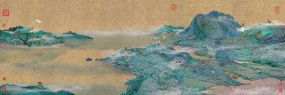 Yao Lu - Yao Lu's New Landscape Part 3-YL01 Dwelling in the Mount Fuchun, 2008  | Art Basel 2020 | Bruce Silverstein Gallery