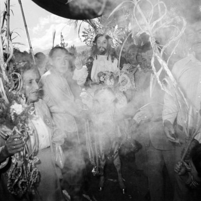 Rosalind Fox Solomon - Palm Sunday, Huaraz, Ancash, Peru, 1980 Gelatin silver print, printed c. 1980 | Bruce Silverstein Gallery