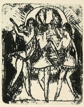 Ernst Ludwig&nbsp;Kirchner -  Three Dancers, 1912  | Bruce Silverstein Gallery