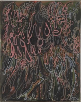 Frederick Sommer - Untitled, 1946 Glue tempura on canvas | Bruce Silverstein Gallery