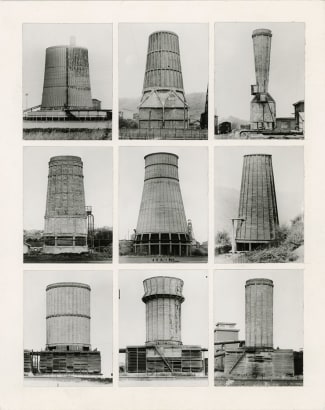 Bernd and Hilla Becher (1931-2007); (1934-2015), Cooling towers Belgium, France, Luxembourg, 1967-1971