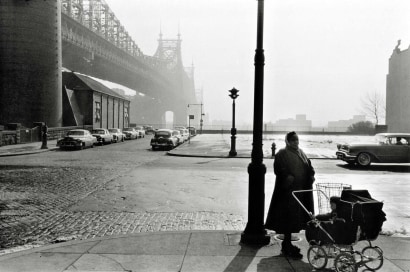 Frank Paulin - Queensborough Bridge, New York City, 1955 Gelatin silver print mounted to board | Bruce Silverstein Gallery