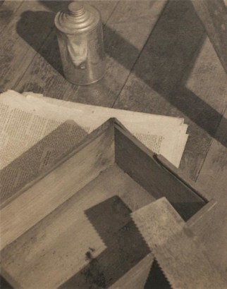  Wooden Box with Saw, 1922, 	Platinum print mounted to board, printed c. 1923